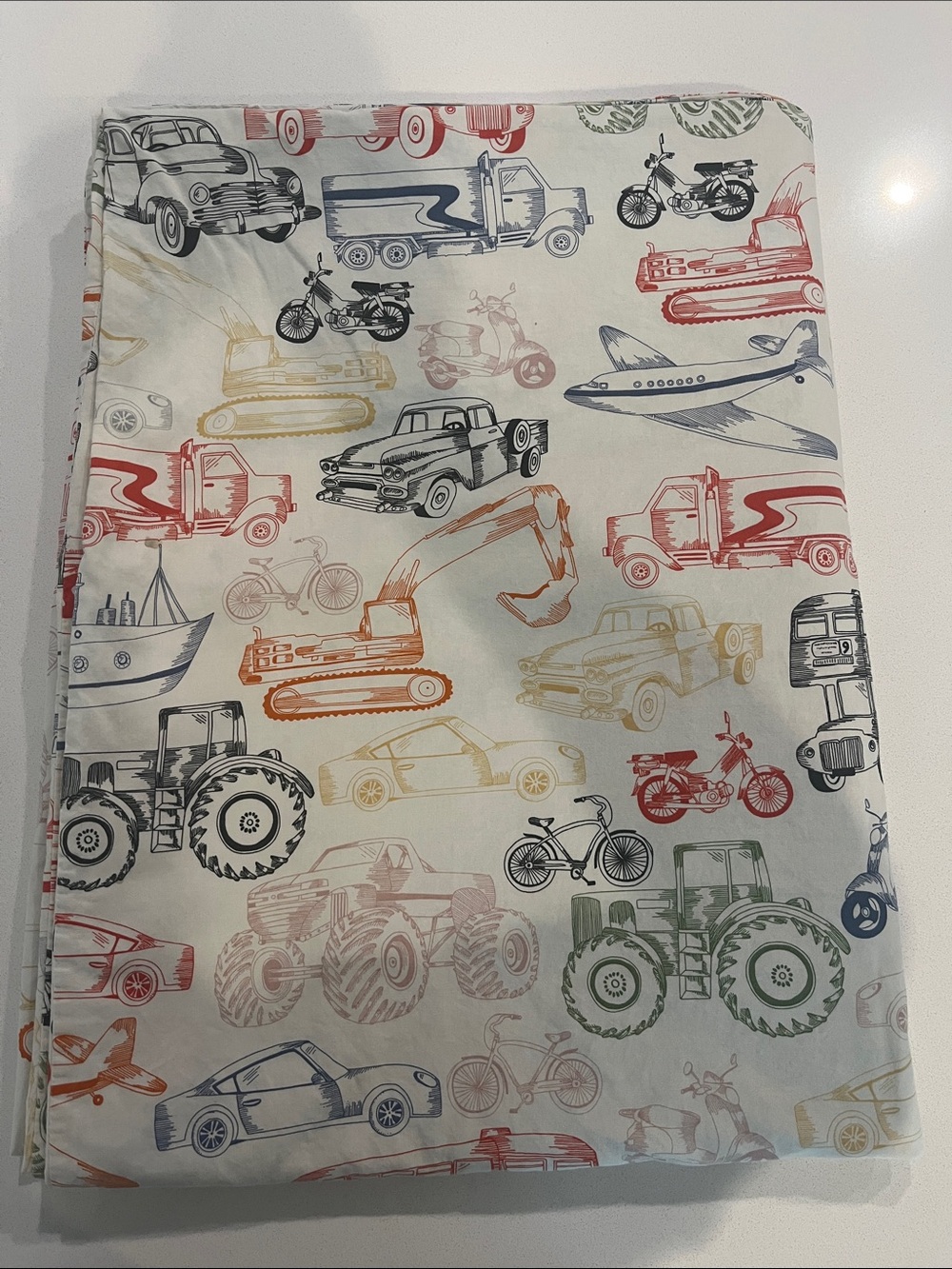 IKEA Twin Kid’s  Vehicle Print Cotton Duvet Cover